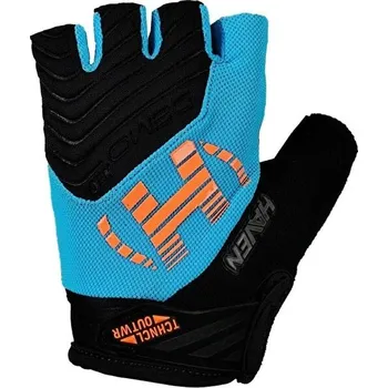 Dětské rukavice na kolo HAVEN DEMO NEO SHORT KID 1 Černá, Modrá, Oranžová