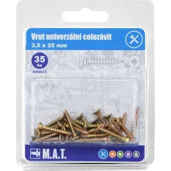 Vrut vrut un.celozávit 3,5x 25mm ZZ (35ks)