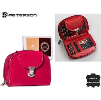 Peněženka Prostorná, středně velká kožená peněženka pro ženy