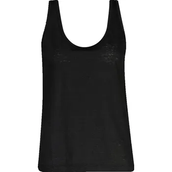 TOP GANT LINEN TANK TOP BLACK