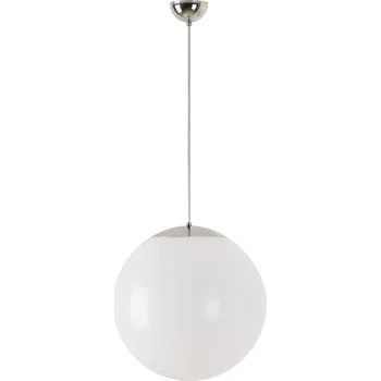 OSMONT ISIS S3 PE závěsné plastové svítidlo nerez / bílá IP40 40W E27 - OSMONT OS ISI46082