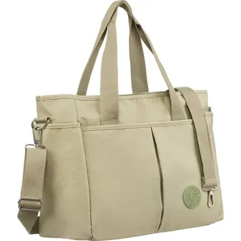 Kabelka Dámský nylonový shopper Barva: Světle zelená