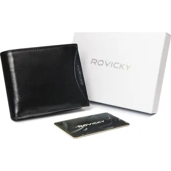 Peněženka Peněženka z přírodní lícové kůže bez zapínaní Barva: Černá