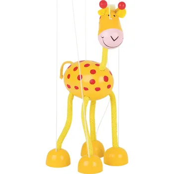 Dřevěná hračka GOKI Loutka Žirafa