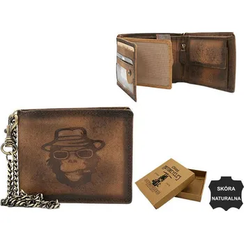 Peněženka Velká, kožená pánská peněženka bez zapínání Barva-Varianta: 2