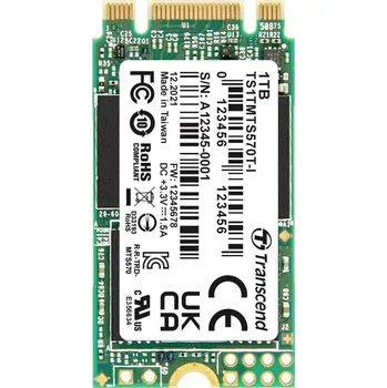 Pevný disk Transcend 1 TB interní SSD disk SATA M.2 2242 TS1TMTS570TI-VS1