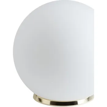 Svítidlo OSMONT BIA50537 BIANCA 2 stolní skleněná lampa mosaz leštěná / bílá IP40 40W E27