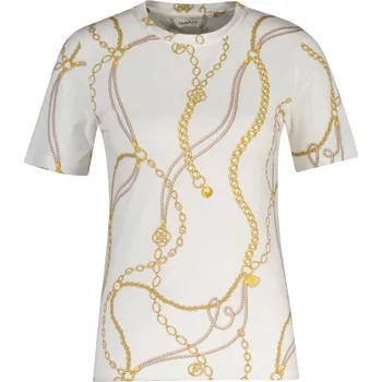 TRIČKO GANT SLIM CHAIN PRINT SS T-SHIRT EGGSHELL