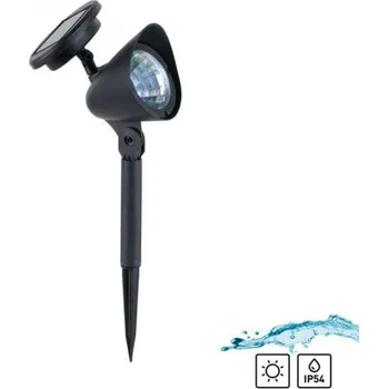 Venkovní osvětlení LEUCHTEN DIREKT is JUST LIGHT LED solární svítidlo se zápichem černé ochrana proti stříkající vodě 9000K LD 19102-18