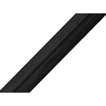Textilie Lemovací pruženka půlená šíře 18 mm, střední, 15 černá