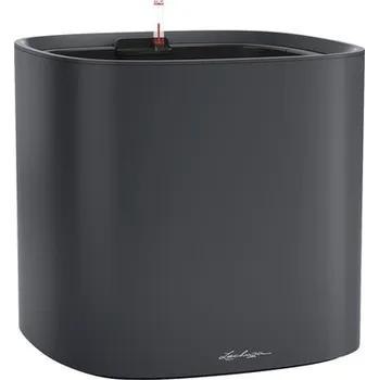 Květináč Samozavlažovací květináč Lechuza Pila Color Ø 35 x 32,6 cm břidlicově šedý včetně zavlažovacího systému, vložky na rostliny, substrátu a ukazatele hladiny vody