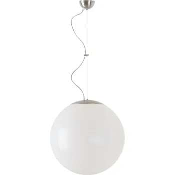 OSMONT ISIS L5 PM závěsné plastové svítidlo kartáčovaná nerez / bílá IP40 25W E27 - OSMONT OS ISI40029