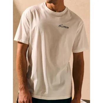 Sinsay - Tričko s potiskem - krémová - 7312F-01X - 7312F-01X-S