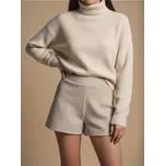 Sinsay - Pletené šortky - béžová - 4264Z-08X - 4264Z-08X-S