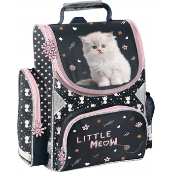 Školní batoh Školní aktovka pro dívku školní batoh pro prvňáčka Kočka s koťátkem Paso