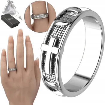 Prsten Prstýnek Snubní prsten Ag925 RŮŽENEC na prst vel. 28