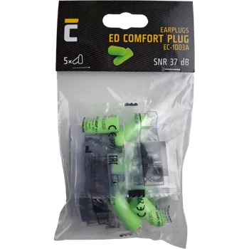 GuangDong J&Y Industrial Co., Ltd ED COMFORT PLUG ušní zátky 5 párů BLISTR Varianta: ED COMFORT PLUG ušní zátky 5 párů BLISTR