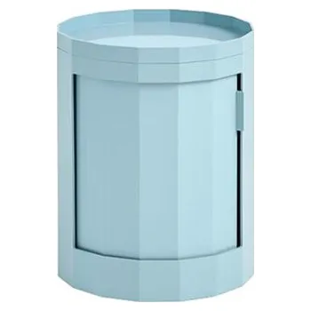 Konferenční stolek Odkládací stolek s úložným prostorem Hay Facet Cabinet 100 světle modrý velká dvířka