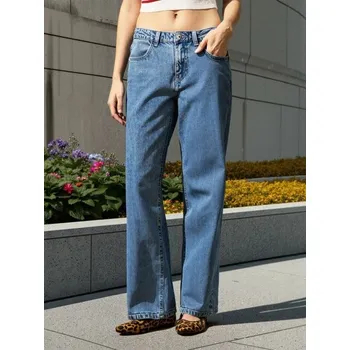 Dámské džíny Sinsay - Rovné džíny - modrá - 826DB-55J - 826DB-55J-36