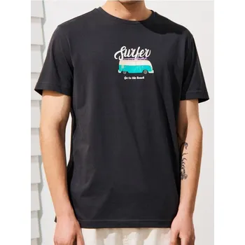 Sinsay - Tričko s krátkým rukávem - šedá - 9333I-90X - 9333I-90X-XS