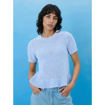 Dámský svetr Sinsay - Prolamovaný svetr - modrá - 495GZ-05X - 495GZ-05X-XXL