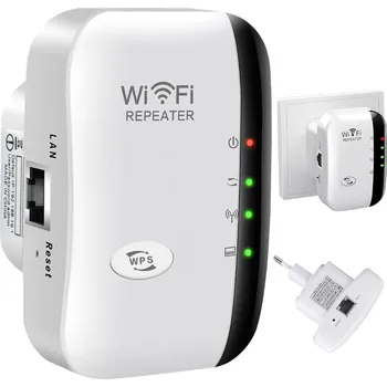 Síťový prvek Silný zesilovač Wi-Fi signálu Repeater Access Point Router 300 Mbps 2.4GHz