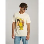 Sinsay - Tričko s potiskem The Simpsons - krémová - 8693I-01X - 8693I-01X-XS