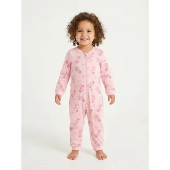 Dětská móda Sinsay - Bavlněný kojenecký overal Minnie Mouse - růžová - 998HG-38X - 998HG-38X-68