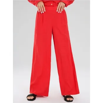 Dámské kalhoty Sinsay - Kalhoty wide leg - červená - 875GZ-33X - 875GZ-33X-XXS