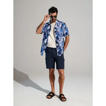 Pánské kraťasy Sinsay - Kraťasy cargo - indigo - 1291J-57X - 1291J-57X-28-1