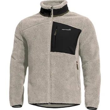 Pánská mikina Mikina fleecová Pentagon Summit Sherpa Fleece - béžová-černá, L