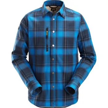 Pánská košile Snickers Workwear | Košile zateplená AllroundWork modrá - Modrá / XXL / 2XL / modrá