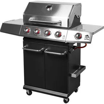 Plynový gril dragON BBQ G101, 11,7 kW, černo-stříbrný