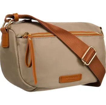 Kabelka nylonová kabelka s popruhem přes rameno Barva: hnědá || khaki