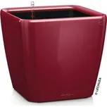 Samozavlažovací květináč Lechuza Quadro LS 50 x 50 x 47 cm červený včetně zavlažovacího systému, vložky pro rostliny, ukazatele hladiny vody a substrátu