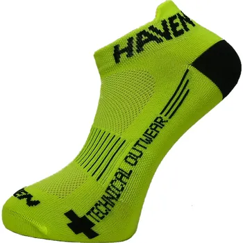 Pánské ponožky Kotníkové ponožky HAVEN SNAKE NEO CRAZY 37-39 Reflexní neon, Černá