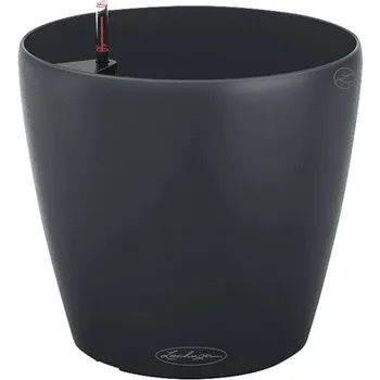 Květináč Samozavlažovací květináč Lechuza Classico Color Ø 68 x 65 cm břidlicově šedý včetně zavlažovacího systému, substrátu a ukazatele hladiny vody