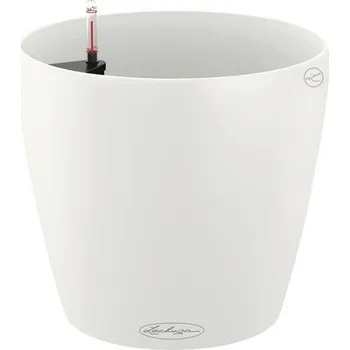 Květináč Samozavlažovací květináč Lechuza Classico Color Ø 68 x 65 cm bílý včetně zavlažovacího systému, substrátu a indikátoru hladiny vody