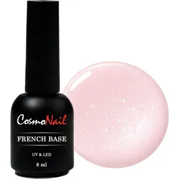 Přípravek na nehty COSMONAIL French Base Glitter 018 - Old Rose Glitter, 8 ml