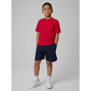 4F KRAŤASY DĚTSKÉ TEPLÁKY CHLAPECKÉ TMAVĚ MODRÉ S KAPSY VELIKOST 122 (6-7 let)