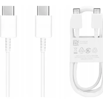 Datový kabel Kabel Samsung USB-C na USB-C 1,8 m bílý