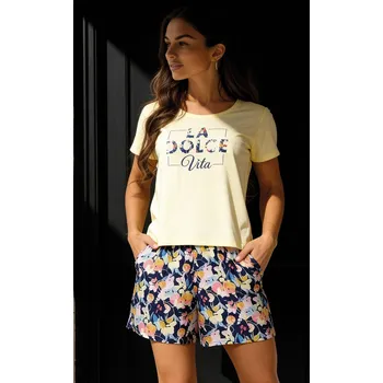 Pyžamo Cornette 880/331 Dolce Vita kr/r S-XL dámské Žlutá S
