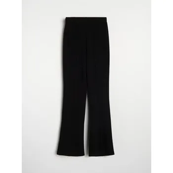 Dámské kalhoty Sinsay - Pletené zvonové kalhoty s prošitím - černá - 692GZ-99X - 692GZ-99X-XS