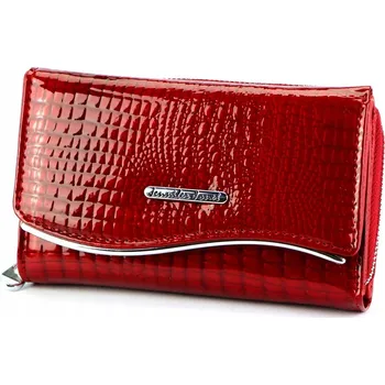 Peněženka Jennifer Jones peněženka z pravé kůže červená - dámská