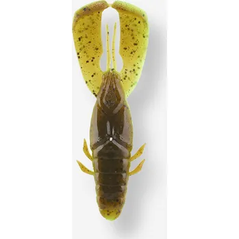 Nástraha CAPERLAN Měkká nástraha s atraktantem Yubari PCRW 3,5" Green Brown Punching Craw 9 cm - 3,5" ZELENÁ