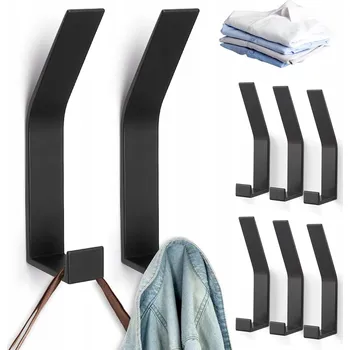 Věšák 4 ks koupelnový kuchyňský věšák háček na ručníky kovový loftový set