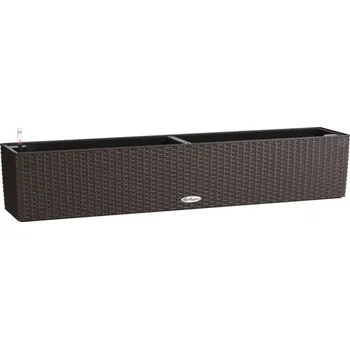 Truhlík Samozavlažovací truhlík Lechuza Balconera Cottage plast 99 x 19 x 19 cm mocha včetně zavlažovacího systému, ukazatele hladiny vody a vložky na rostliny