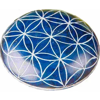 Masáž Květina života masážní hmatka modrá průměr cca 4,5 cm
