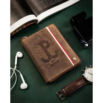 Peněženka Pánská kožená peněženka na zip