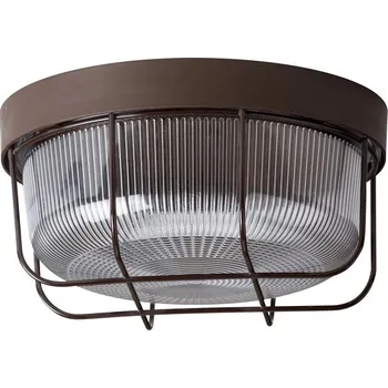 OSMONT ELE57242 ELEKTRA 3 K stropní/nástěnné průmyslové plastové svítidlo hnědá / bílá IP54 3000 K 8W LED